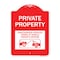 Signmission Private Property Unauthorized Vehicles Towed at Owner Expense with Graphic, A-DES-RW-1824-23245 A-DES-RW-1824-23245 - alternate 1